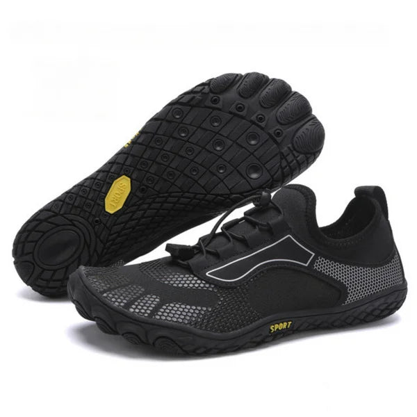 Extra wide toe box for natural toe spread. Ideal for bunions or hammertoes.